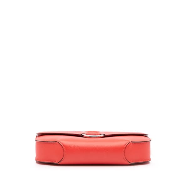 Pre-owned Hermès Epsom Cherche Midi Clutch 22 Red