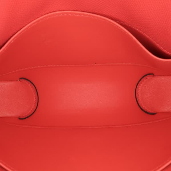 Pre-owned Hermès Epsom Cherche Midi Clutch 22 Red