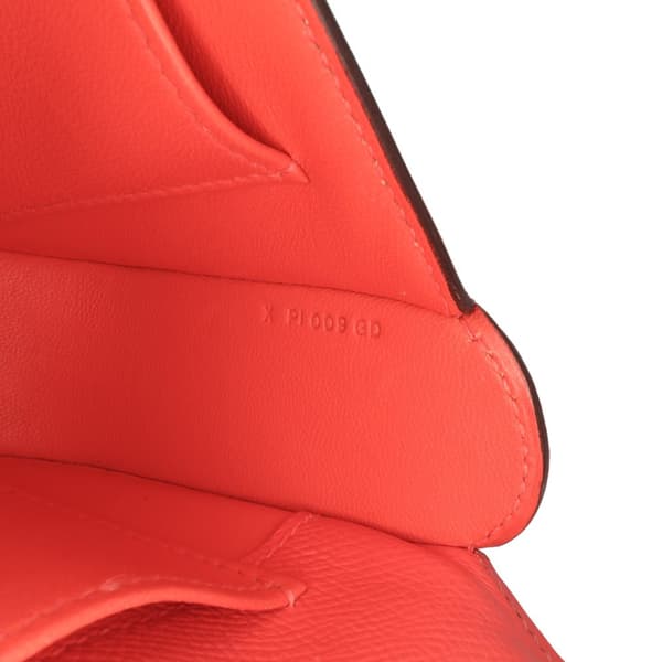 Pre-owned Hermès Epsom Cherche Midi Clutch 22 Red