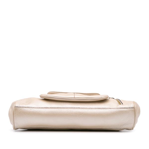 Pre-owned Celine Leather Clutch Gold