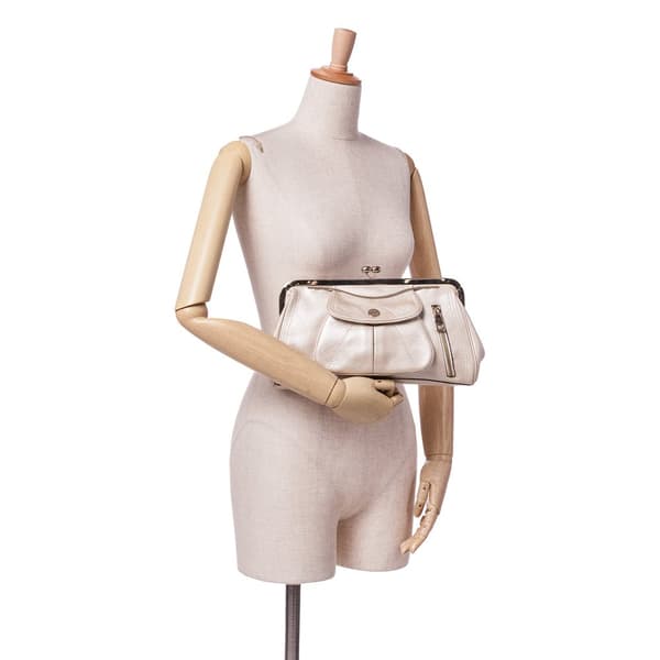 Pre-owned Celine Leather Clutch Gold