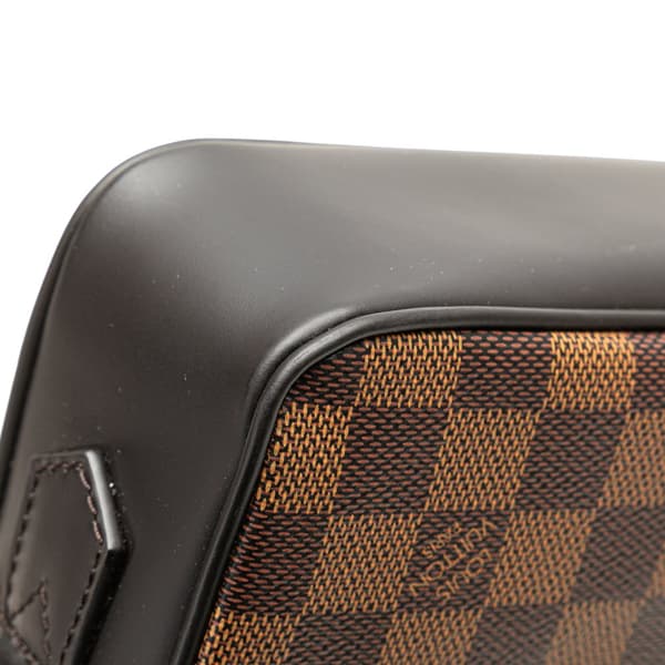 Pre-owned Louis Vuitton Damier Ebene Kasai Clutch Brown