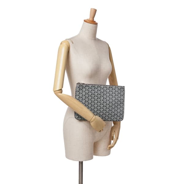 Pre-owned Goyard Goyardine Senat MM Gray