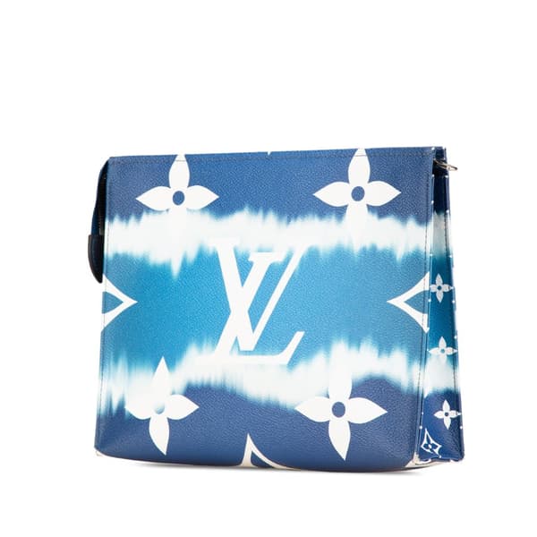 Pre-owned Louis Vuitton Monogram Escale Toiletry Pouch 26 Blue