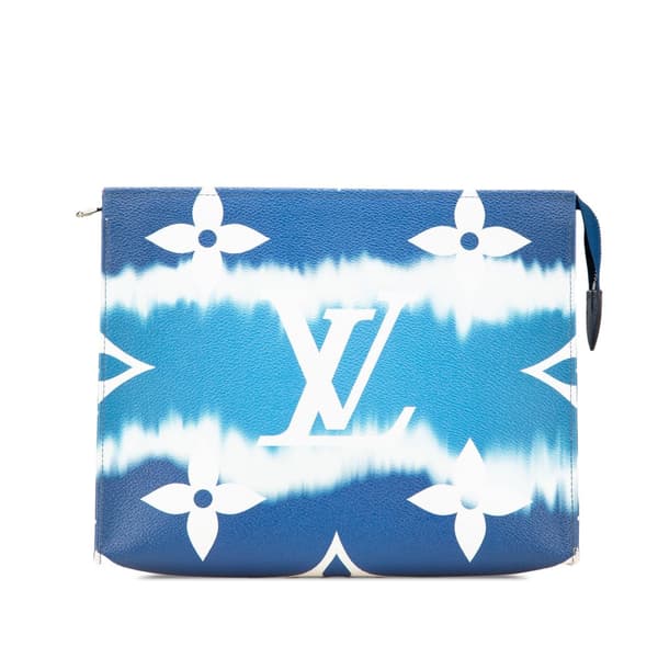 Pre-owned Louis Vuitton Monogram Escale Toiletry Pouch 26 Blue