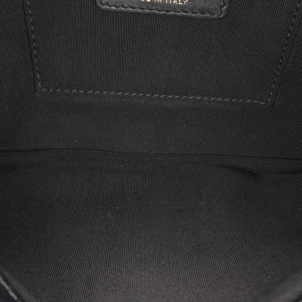 Pre-owned Chanel Quilted Lambskin Fold Up Again Clutch Black