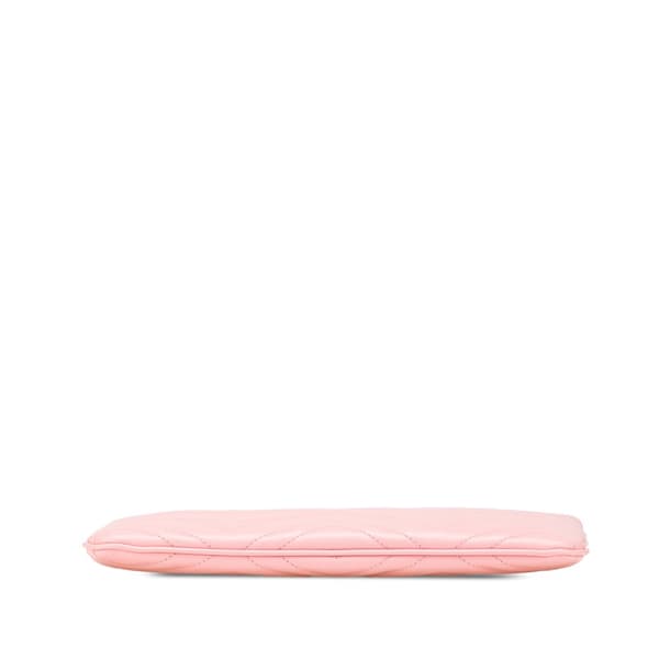 Pre-owned Gucci GG Marmont Matelasse Leather Clutch Pink