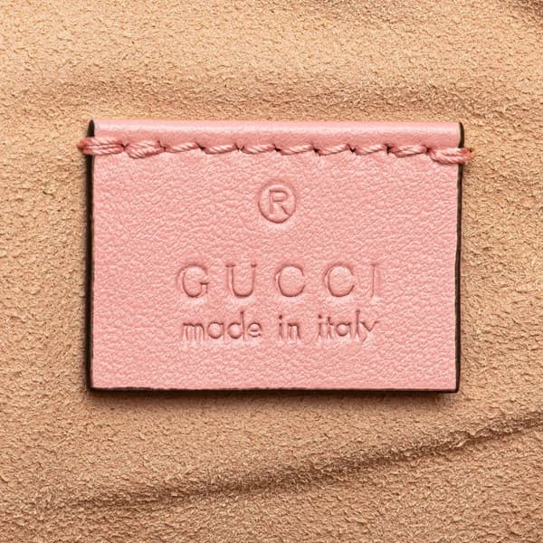 Pre-owned Gucci GG Marmont Matelasse Leather Clutch Pink