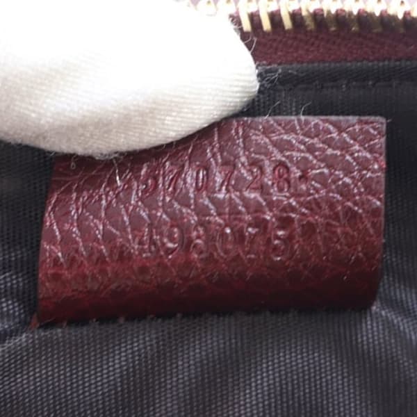 Pre-owned Gucci Leather Zumi Zip Pouch Red