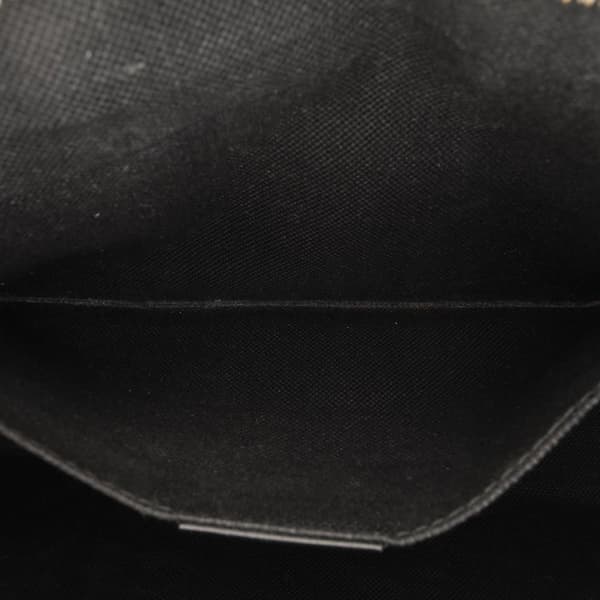 Pre-owned Gucci GG Supreme Web Clutch Black