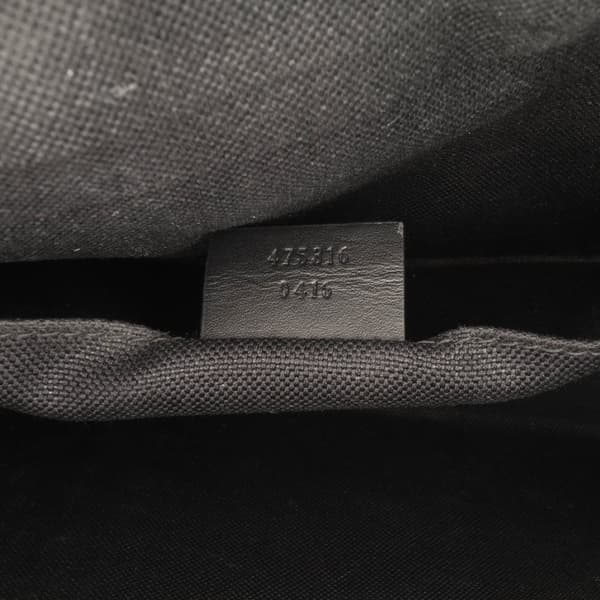 Pre-owned Gucci GG Supreme Web Clutch Black
