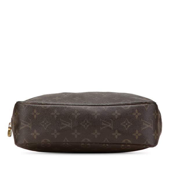 Pre-owned Louis Vuitton Monogram Trousse Toilette 28 Brown