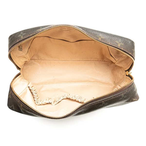 Pre-owned Louis Vuitton Monogram Trousse Toilette 28 Brown