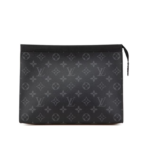 Pre-owned Louis Vuitton Monogram Eclipse Pochette Voyage MM Black