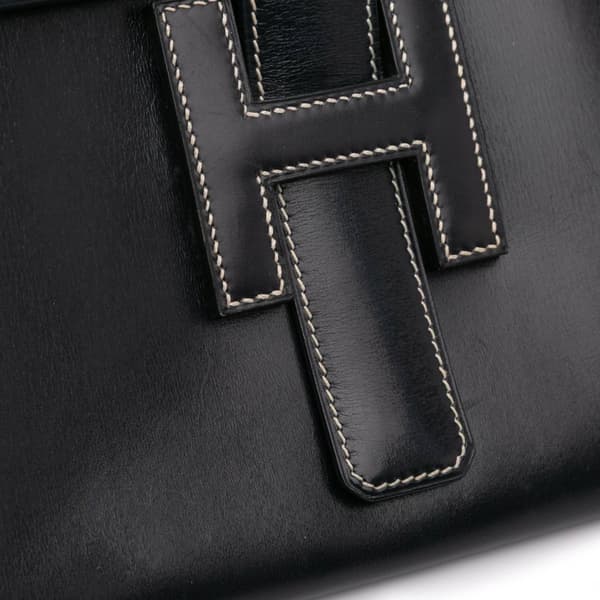 Pre-owned Hermès Box Calf Jige 29 Blue