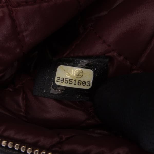 Pre-owned Chanel CC Quilted Lambskin Foldover Clutch Black