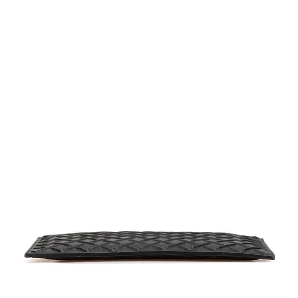 Pre-owned Bottega Veneta Nappa Graphic Clutch Black