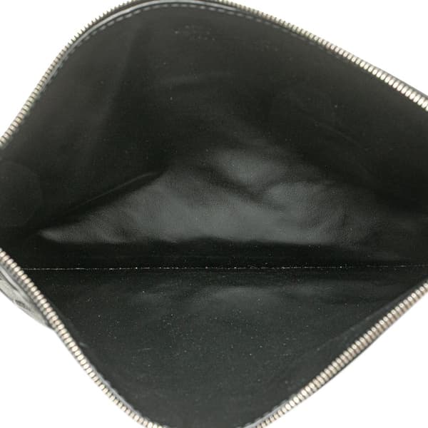 Pre-owned Bottega Veneta Nappa Graphic Clutch Black