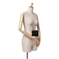 Miniatyrbillede 10 af 10: Pre-owned Celine Leather Sequin Triomphe Minaudiere Black