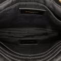 Miniatyrbillede 4 af 10: Pre-owned Saint Laurent Matelasse Chevron Leather Monogram Zip A5 Wristlet Pouch Black