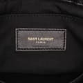 Miniatyrbillede 5 af 10: Pre-owned Saint Laurent Matelasse Chevron Leather Monogram Zip A5 Wristlet Pouch Black