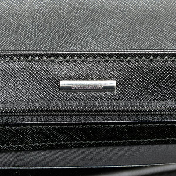 Pre-owned Burberry Leather Clutch Black