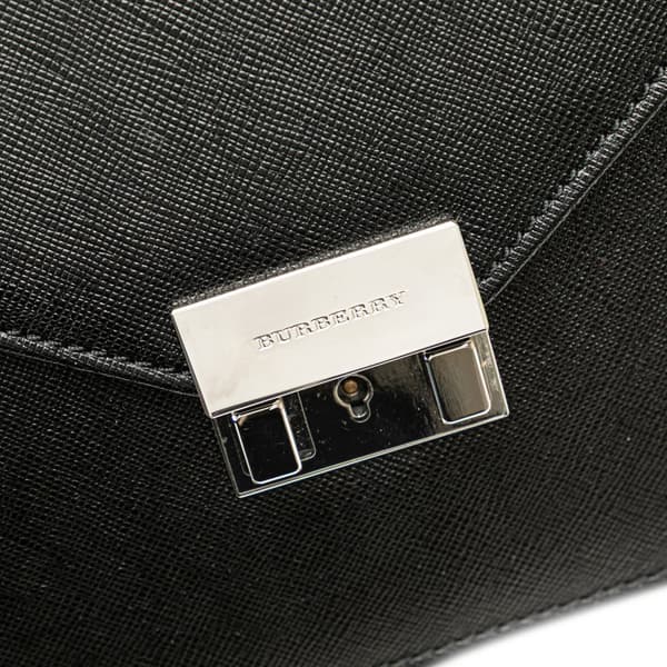 Pre-owned Burberry Leather Clutch Black