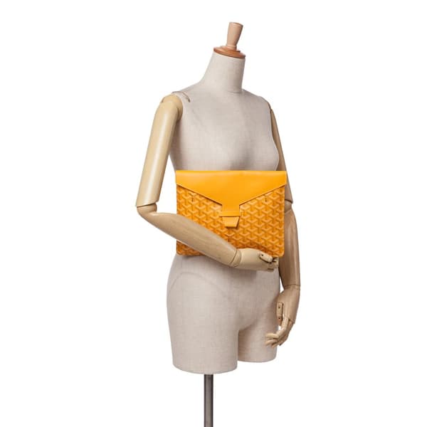 Pre-owned Goyard Goyardine Camondo II Yellow