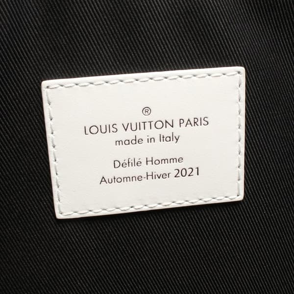 Pre-owned Louis Vuitton Leather Everyday LV Newspaper Pouch White