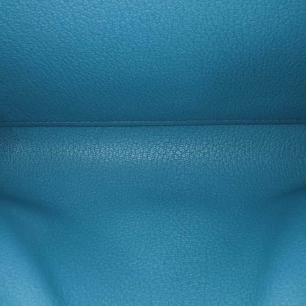 Pre-owned Hermès Tadelakt Medor Clutch 23 Blue