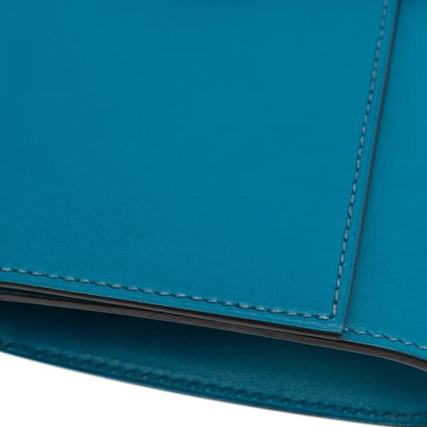Pre-owned Hermès Tadelakt Medor Clutch 23 Blue