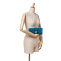 Miniatyrbild 10 av 10: Pre-owned Hermès Tadelakt Medor Clutch 23 Blue