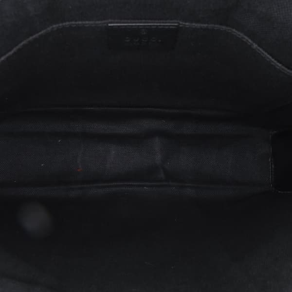 Pre-owned Gucci GG Supreme Web Clutch Black