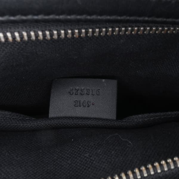 Pre-owned Gucci GG Supreme Web Clutch Black