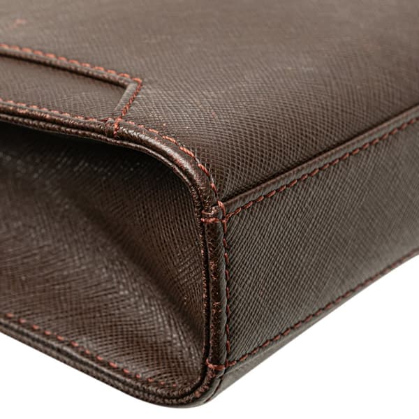 Pre-owned Burberry Leather Clutch Brown
