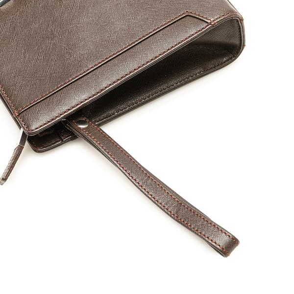 Pre-owned Burberry Leather Clutch Brown
