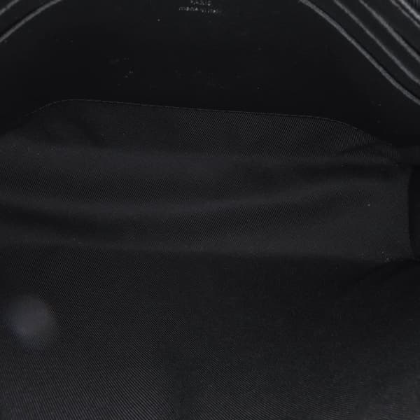 Pre-owned Louis Vuitton Monogram Eclipse Reverse Pochette Voyage MM Gray