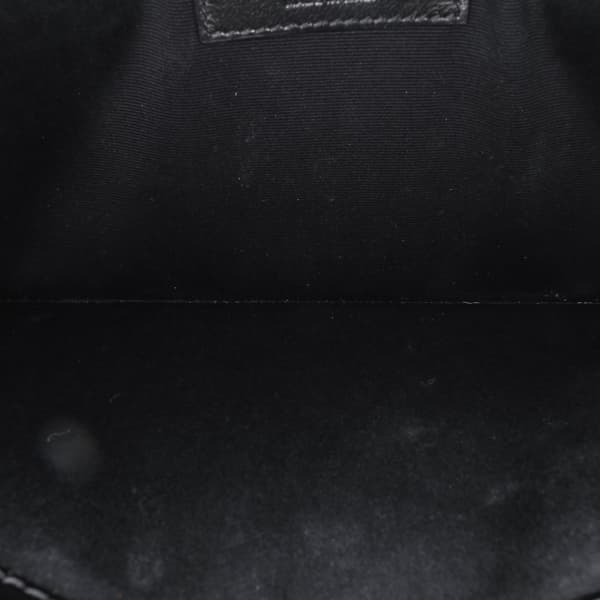 Pre-owned Saint Laurent Croc Embossed Leather Uptown Pouch Green