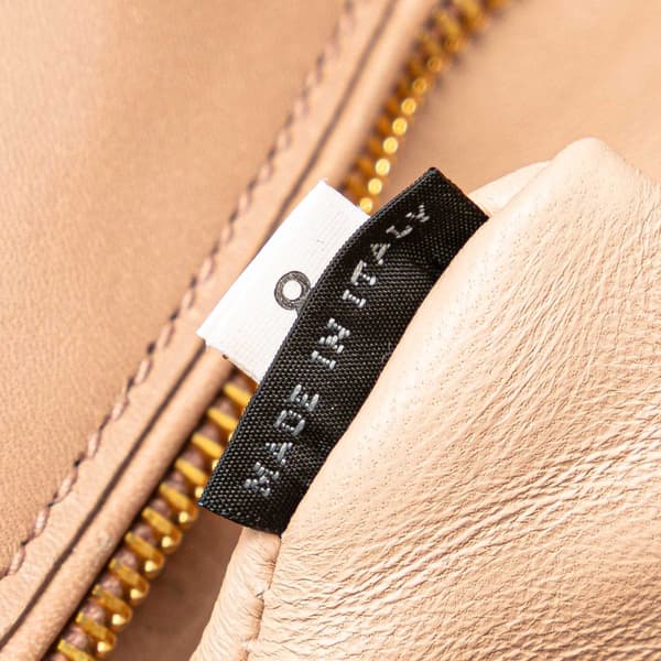 Pre-owned Prada Nappa Gaufre Turn Lock Clutch Brown