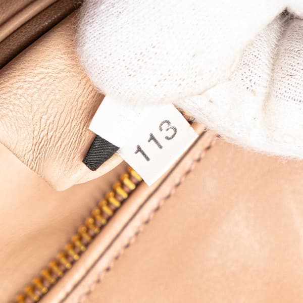Pre-owned Prada Nappa Gaufre Turn Lock Clutch Brown