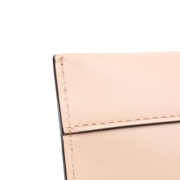 Pre-owned Fendi Leather Roma Zip Clutch Brown