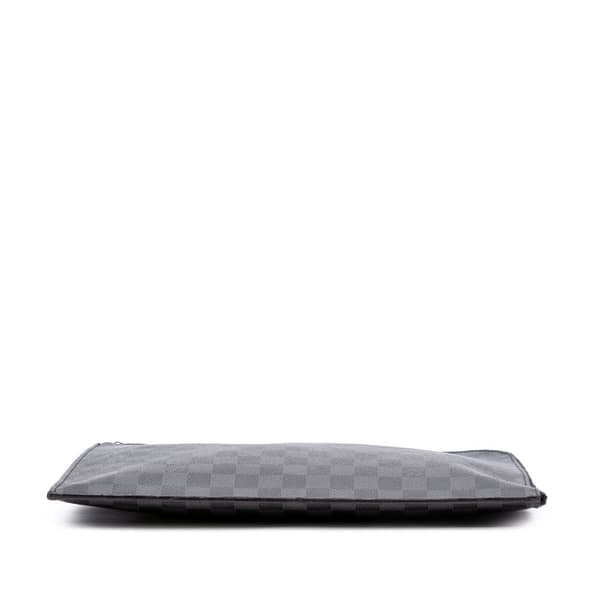 Pre-owned Louis Vuitton Damier Graphite Pochette Jour GM Black