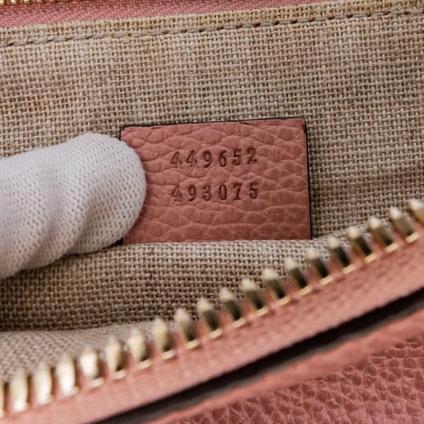 Pre-owned Gucci Calfskin Bamboo Clutch Pink