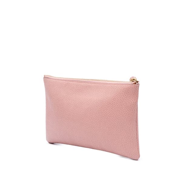 Pre-owned Gucci Calfskin Bamboo Clutch Pink