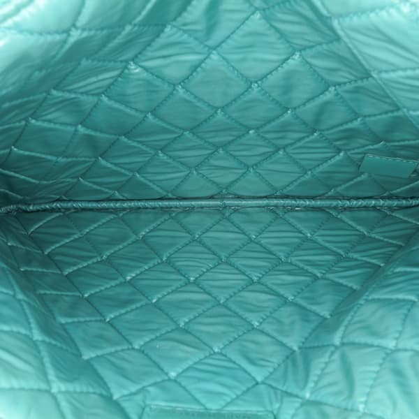 Pre-owned Chanel Medium Printed Lambskin Cuba La Habana O Case Clutch Blue