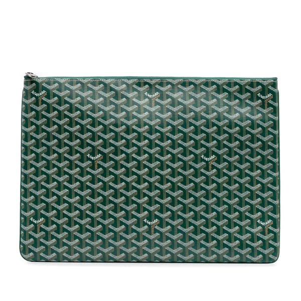 Pre-owned Goyard Goyardine Senat GM Green