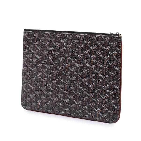 Pre-owned Goyard Goyardine Senat MM Brown