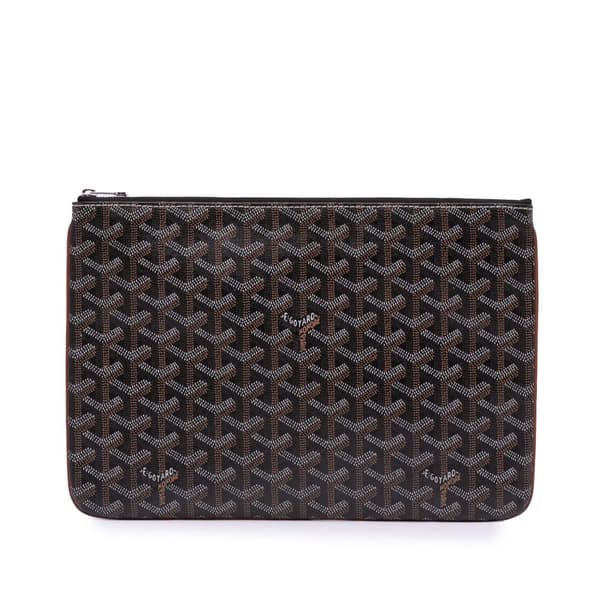 Pre-owned Goyard Goyardine Senat MM Brown