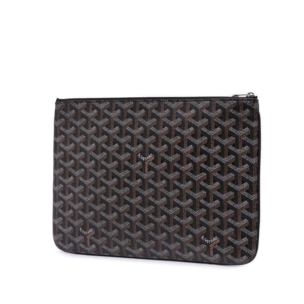 Pre-owned Goyard Goyardine Senat MM Black