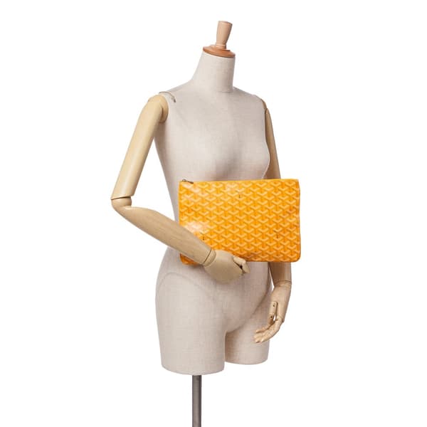 Pre-owned Goyard Goyardine Senat MM Yellow